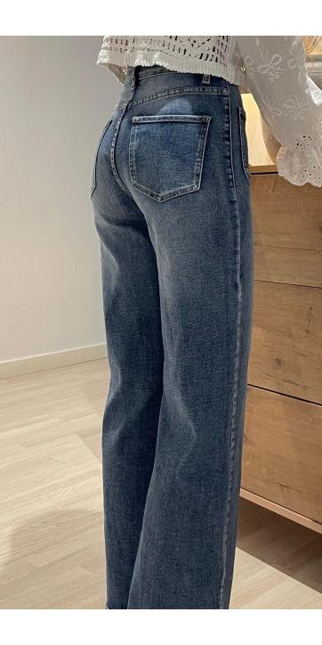 Pantalón denim bolsillos delanteros  [3]