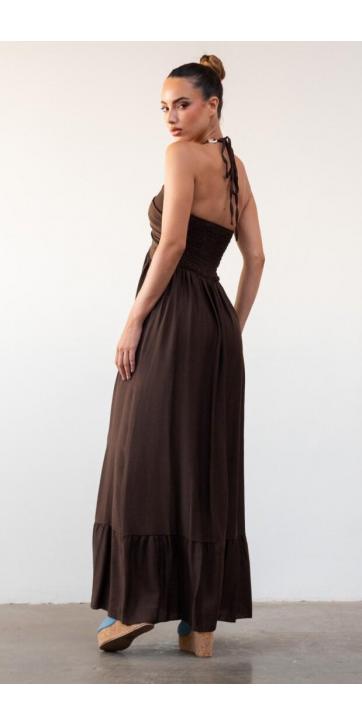 Vestido  largo detalle cadena [2]