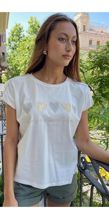 Camiseta estampado corazón  [2]