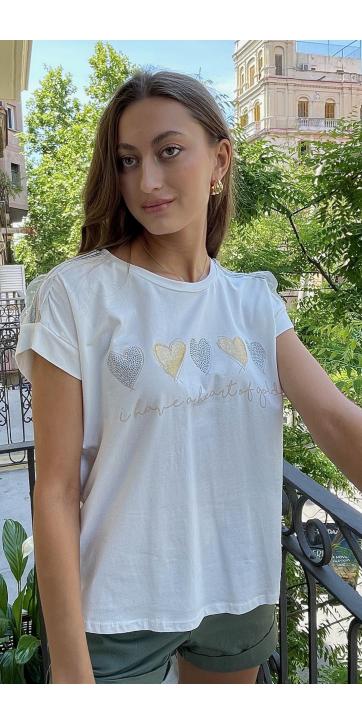 Camiseta estampado corazón  [4]