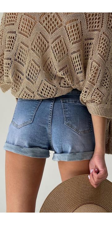 Short denim corto azul lavado [3]