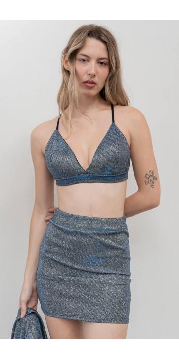 Top bralette glitter  azul [2]