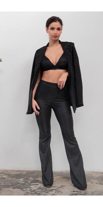 Top bralette glitter  negro [2]