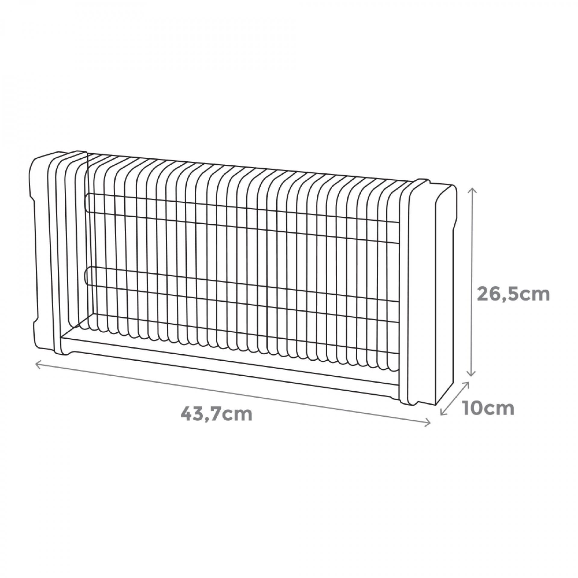 EDM MATA INSECTOS PROFESIONAL ELÉCTRICO, COLOR NEGRO, 2 x 10W, 80 m², 43,7 x 10 x 26,5 cm 340°