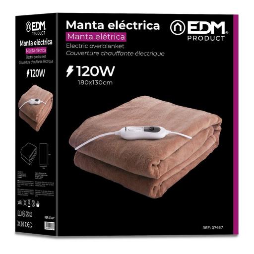 Manta Eléctrica 120W 180x130cm EDM