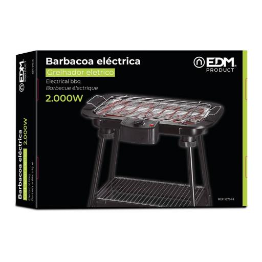 BARBACOA ELECTRICA DE PIE 2000W 47,5x30x70,5cm EDM [1]