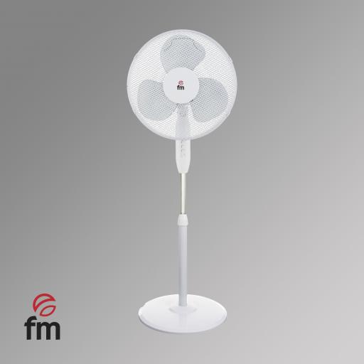 VENTILADOR PIE FM 40CM 3A 45W BLANCO