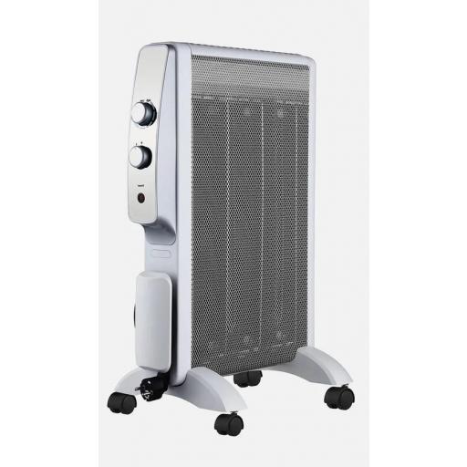 RADIADOR DE MICA ABRIGO 1500W 3ELEM BLANCO/PLATA 2 POT ANTIVUELCO,LUZ.