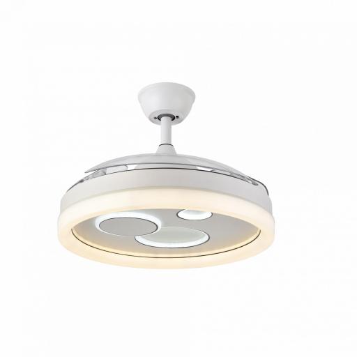 Ventilador Dc Turia 72w 6120lm Blanco 3 Asp.desplegables 32/47x50/110d. 3 Colores C/remoto+temporizador+memoria [3]