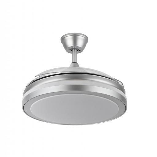 VENTILADOR DC ESPARTA PLUS 72W 6120LM PLATA 107D 3 ASPAS DESP.3000-4000-6000K... [1]