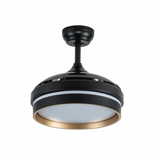 VENTILADOR DC NALON 48W NEGRO/ORO 3ASPAS 91D 4800L M 6VEL 3000K,4500K,6000K.. [1]