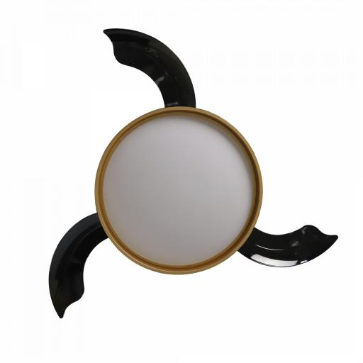 VENTILADOR DC MANDARIN NEGRO/ORO 72W 3ASPAS 108D R EG.INTENSIDAD 7200LM... [2]