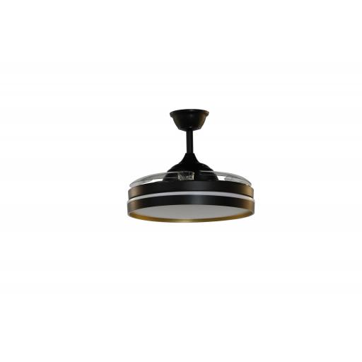 VENTILADOR DC MANDARIN NEGRO/ORO 72W 3ASPAS 108D R EG.INTENSIDAD 7200LM... [3]