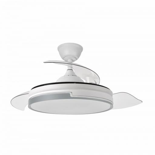 Ventilador Dc Papiro 59w Blan/gris 3asp.107d 6980l 3000-4000-6000k Remot+mem+tempo