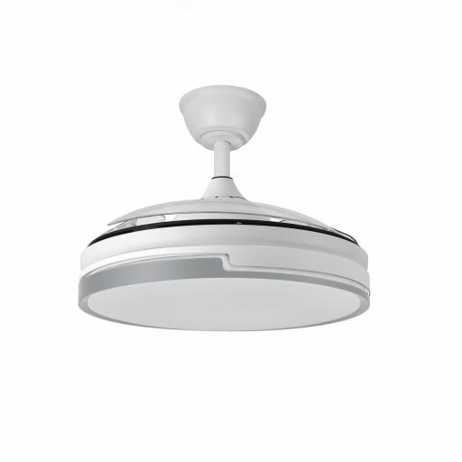 Ventilador Dc Papiro 59w Blan/gris 3asp.107d 6980l 3000-4000-6000k Remot+mem+tempo [1]