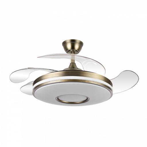 Ventilador Dani 59w 6980lm Cuero 4 Aspas Desplegables 107d 3000-4000-6000k Remoto, Reg.Intensidad, Memor. Y Tempor. 24 [1]