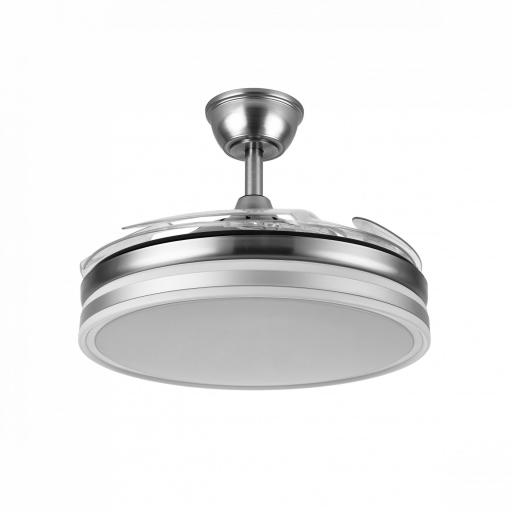 Ventilador Bayomo 59w 6980lm Niquel 4 Aspas Desp. 34,5/42x50/107 D.3 Color. Dc.remoto+Reg.Intensidad [1]