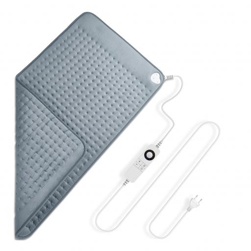 Almohadilla Elect.bustillo Gris 100w 85x45cm 6niv Autoapagado, Temperatura Reg,lavable [1]