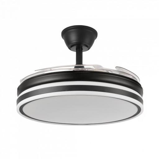 Ventilador Bayomo 59w 6980lm Negro 4 Aspas Desp. 34,5/42x50/107d.3 Color. Motor Dc..remoto+Reg.Intensidad [1]