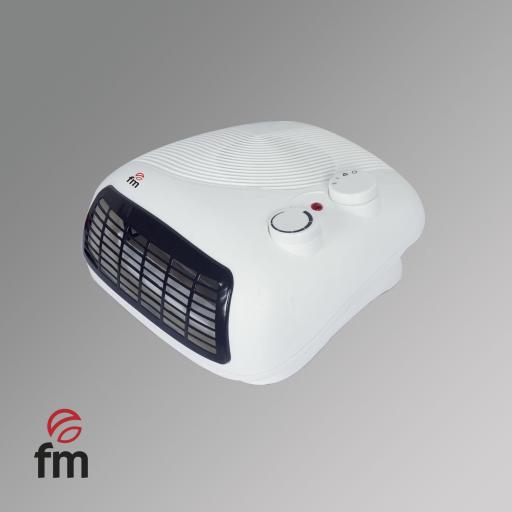 termoventilador horizontal fm blanco 2 potencias: 1200 W / 2400 W