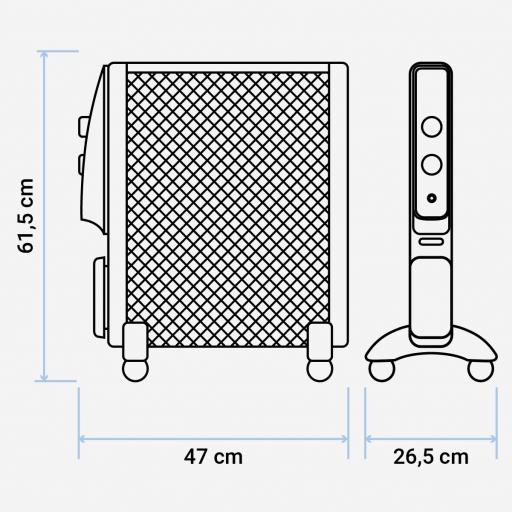 RADIADOR MICA U.BLUE UCRM9000 1500W BCO. RUEDAS [1]