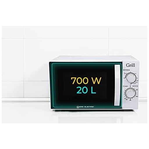 Microondas Blanco Eas Electric 20L 700W 5 niveles  CON GRILL [2]