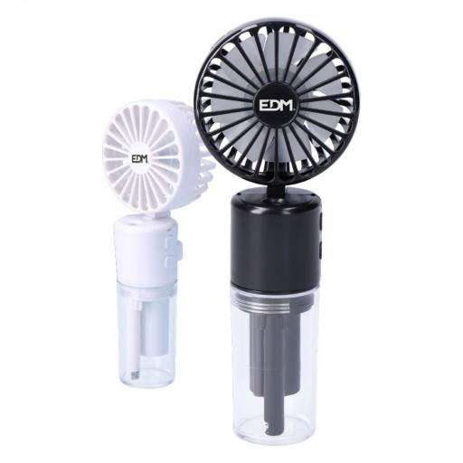 EDM VENTILADOR NEBULIZADOR RECARGABLE, 4 VELOCIDADES. 6,2 x 16,4 cm. COLORES SURTIDOS [0]