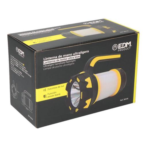 LINTERNA DE MANO ULTRALIGERA LED RECARGABLE 4W [2]