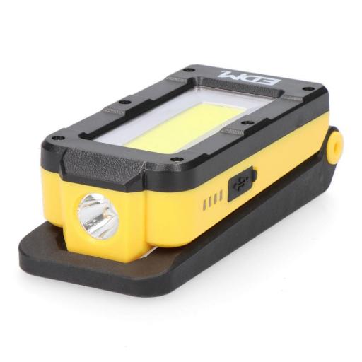 LINTERNA DE TRABAJO LED RECARGABLE CON BASE BASCULANTE [3]