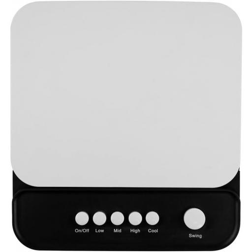 Climatizador Orbegozo purificador de aire y humidificador. Potencia: 65 W. Depósito de agua de 4 L. 3 velocidades de ventilación., Small, Azul [3]