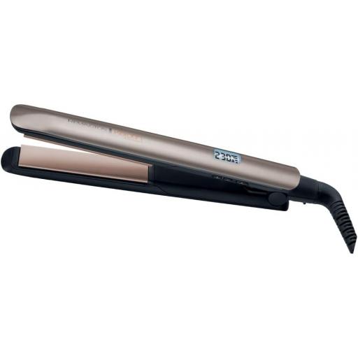  Plancha de Pelo Remington Keratin Protect, Queratina y Aceite Almendras, Placas Flotantes Extralargas, Resultados Profesionales, Cerámica, 9 Temperaturas hasta 230°C, Digital, Color Marrón,  [2]