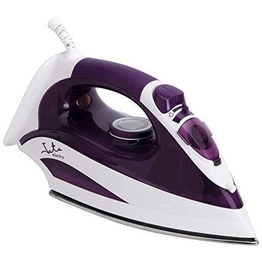  Plancha de Vapor Jata Suela Acero Inoxidable, 2200 W, Vapor vertical y regulable, Golpe de vapor 160 g/min, Termostato regulable de temperatura, Autolimpieza, Antical, Antigoteo [1]