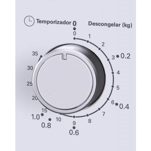  Microondas de Libre Instalación cecotec  Cap. 20 Litros, Color Blanco, Potencia 700 W, Descongelar, 5 Niveles Potencia, Control Mecánico, Temp. 35 Min, Plato Giratorio 255 [Clase de eficiencia energética C] [2]