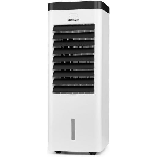 Climatizador, purificador de aire y humidificador Orbegozo 7L 75W 3 velocidades de ventilación.