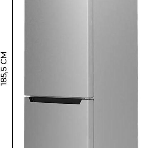  Frigorífico Combi Cecotec  322 L, Altura 185 y 60 cm de Ancho, Bajo Consumo, Motor Inverter, Sistema Multi Air Flow, Total No frost [Clase de eficiencia energética D] [2]