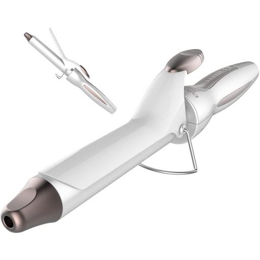 Rizador de PeloCecotec Bamba 32 W, Turmalina con Revestimiento de Queratina y Aceite de Argán, Temperatura Ajustable 120 ºC a 200ºC, Cable...