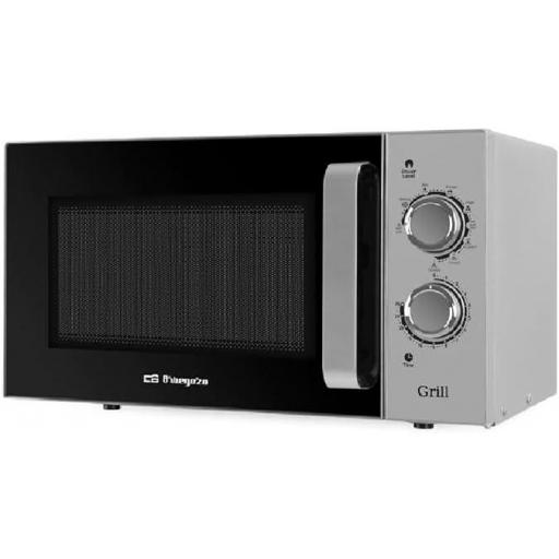 MICROONDAS CON GRILL ORBEGOZO  25 LITROS INOX Potencia microondas: 900 W. Potencia del grill: 1100 W [0]