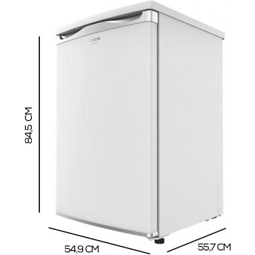  Congelador Vertical CECOTEC White. 90 Litros, Altura 84,5 cm, Ahorro Energético, Puerta Reversible, 2 Cajones y 1 Bandeja, Blanco [2]