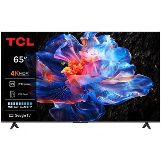 TV LED 65" - TCL , UHD 4K, AiPQ, Smart TV, DVB-T2 Smart TV, 60 Hz, Negro