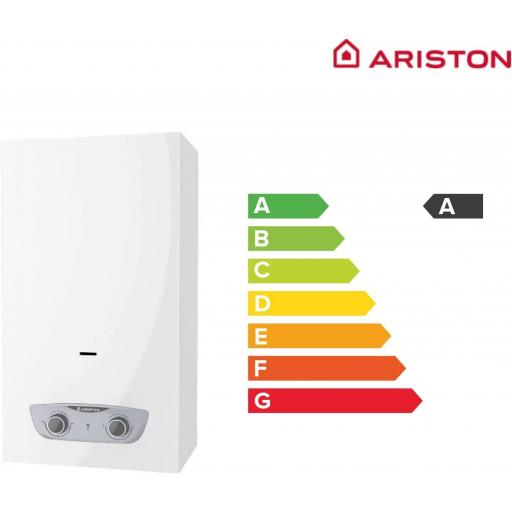  Calentador de Agua Butano ariston 11L/min, Calentador Gas Butano y Propano Atmosférico con Regulación Mecánica, 25.5x31x61 cm  [2]