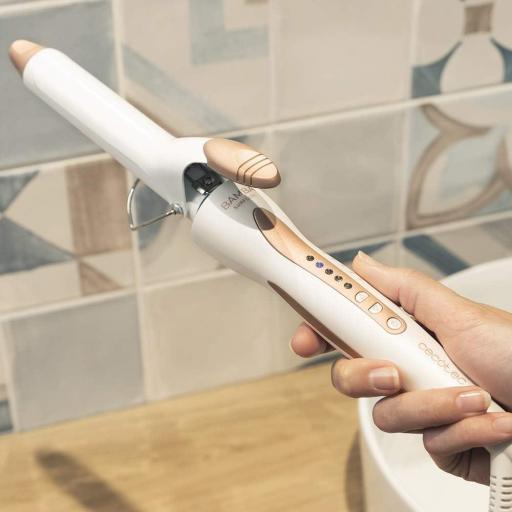  Rizador de PeloCecotec  Bamba  32 W, Turmalina con Revestimiento de Queratina y Aceite de Argán, Temperatura Ajustable 120 ºC a 200ºC, Cable... [2]