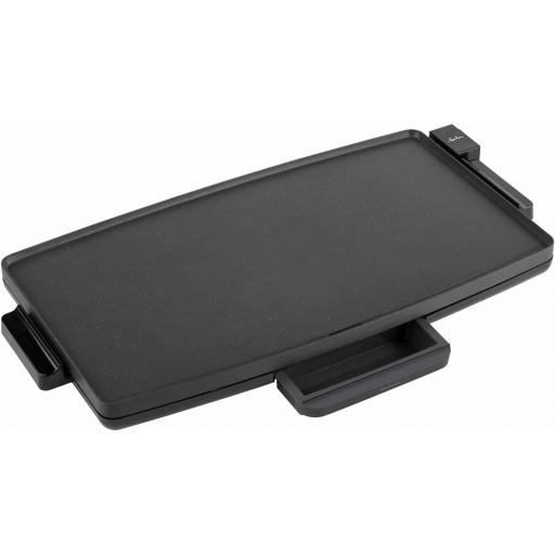  Plancha Cocina JATA Plancha Asar XXL (60 x 35 cm) 2400 W. Resistencia Patentada. Antiadherente. Bandeja Recogesalsas. Fácil Limpieza. Temperatura Ajustable [0]