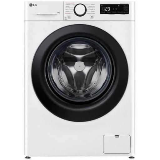 Lavadora LG C/F 9Kg 1400rpm, A-10%, Direct Drive, Func. Vapor, TurboWash, AIDD, Algodon turbo [0]