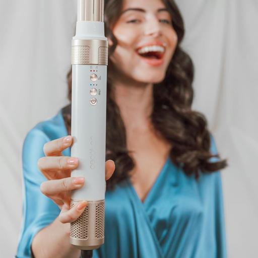  Moldeador multifunción bamba cecotec 14 en 1 con tecnología Coanda que moldea, riza, peina, seca y elimina el efecto frizz. Con 3 velocidades, 3 temperaturas, y control inteligente del calor. Motor digital 1400 W de potencia y  [3]