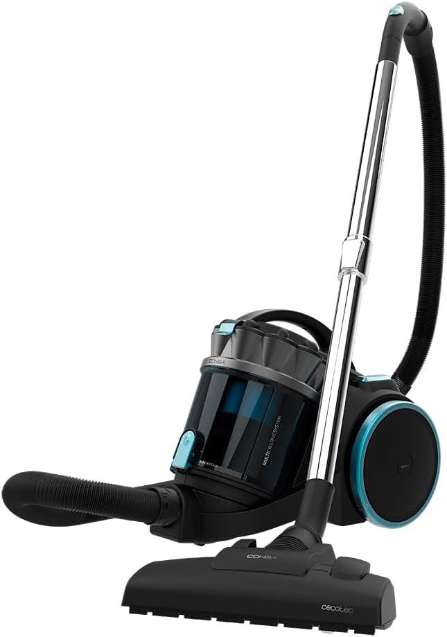 Aspirador de Trineo Cecotec Animal Plus, Sin Bolsa, 800W, 20kPa, MultiCyclonic System, EasyMove, Tubo telescópico.