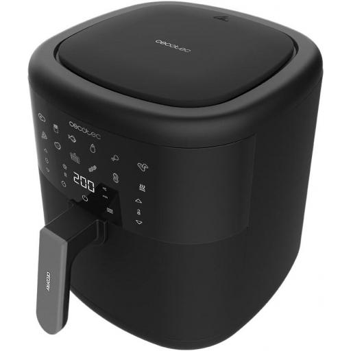  Freidora sin Aceite Cecotec 6 L de Aire Caliente . 1700 W, Tecnología PerfectCook, Regulación de Temperatura y Tiempo, Control Táctil, 12 Modos, Temporizador [1]