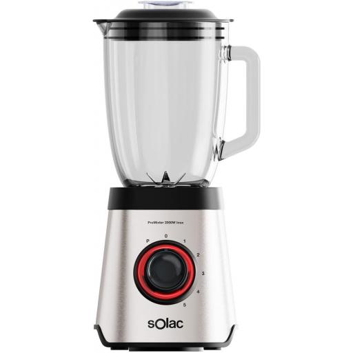 Batidora de vaso Solac Pro Mixer - 2000 W, 1, 75 litros, 5 velocidades, Turbo, inox y negro [0]