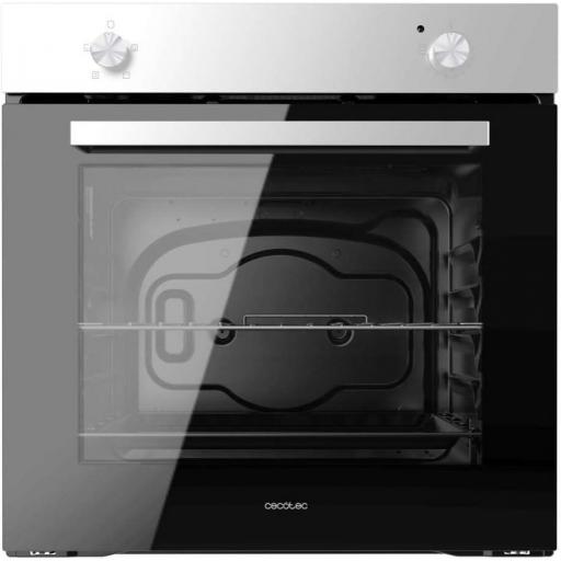  Horno Integrable Cecotec  2800 W, 77 L de capacidad, 4 Funciones, Steam Assist, Steam EasyClean, Cooling Fan, Triple Glass, Clase Energética A, Luz interior [Clase de eficiencia energética A]