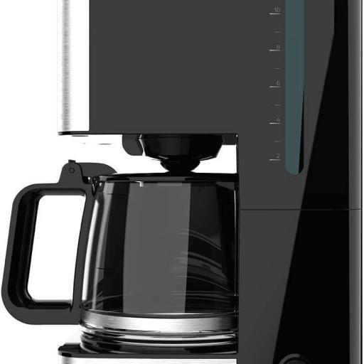 Cafetera de goteo de 12 tazas con acabado en acero inoxidable e intensificador de aroma. [3]