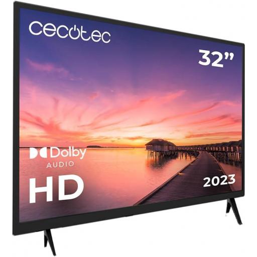 Televisor TV Cecotec   32 Pulgadas, HD, Resolución de imágenes y Videos óptima, Sistema Dolby, Memoria Flash, Conectividad HDMI/USB, Mando a Distancia, Clase E [Clase de eficiencia energética E] [0]